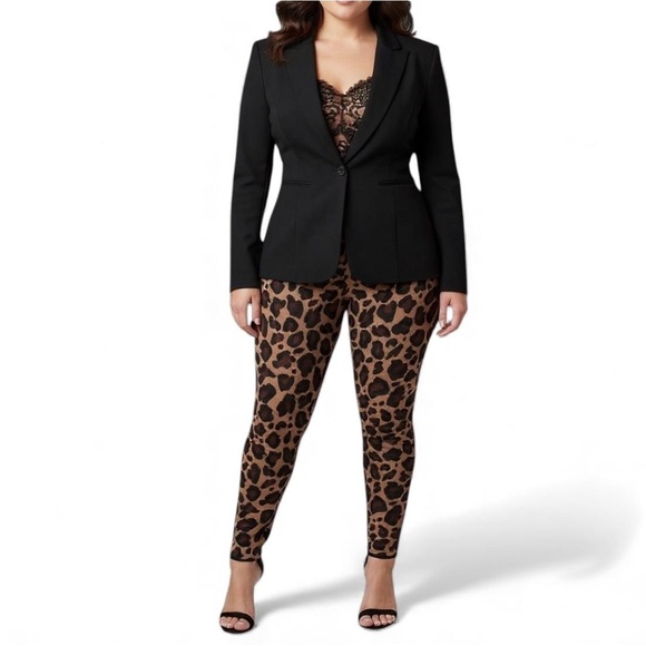 TORRID Leopard Print Full Length Leggings w/Pockets NWT Size 4X - Picture 3 of 16